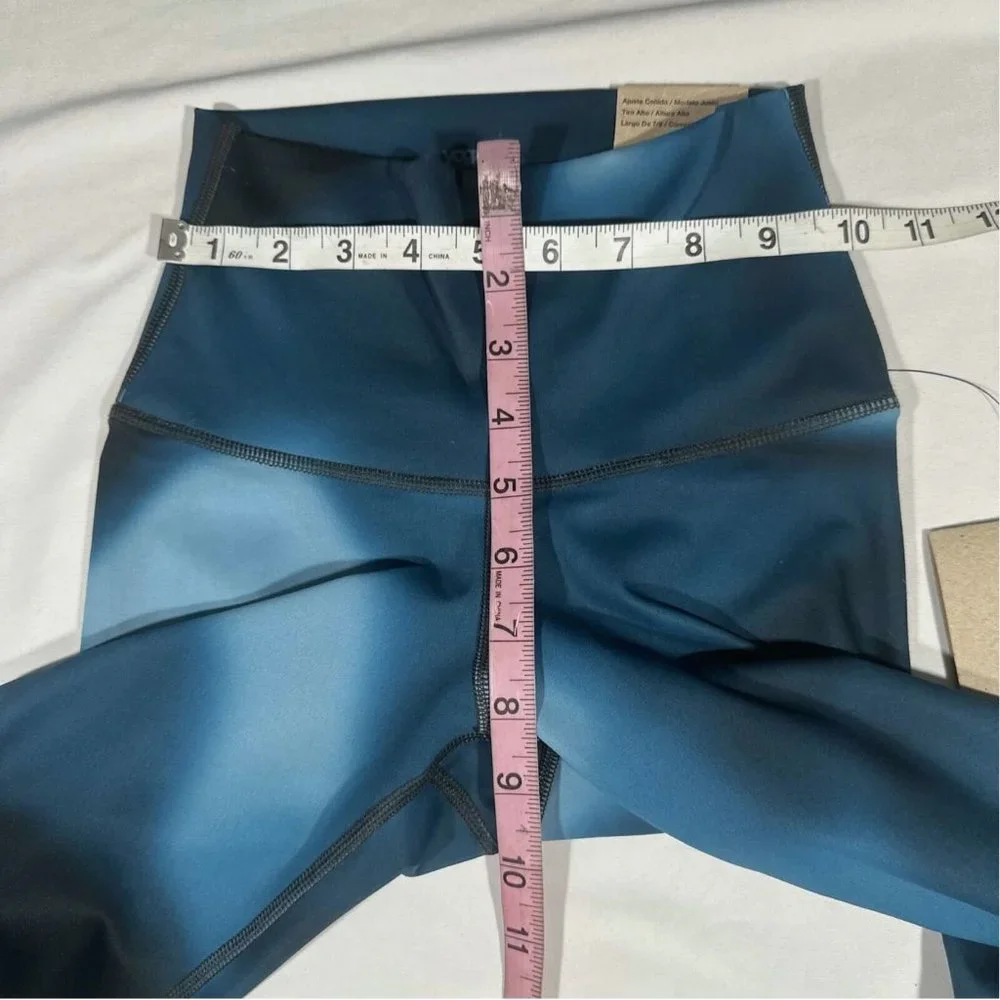 NWT $70 Nike Yoga [ XS ]‎ Dri-FIT 7/8 Tights in Marina Blue /Iron Grey